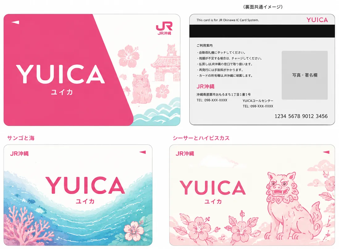 YUICAカード デザイン一覧